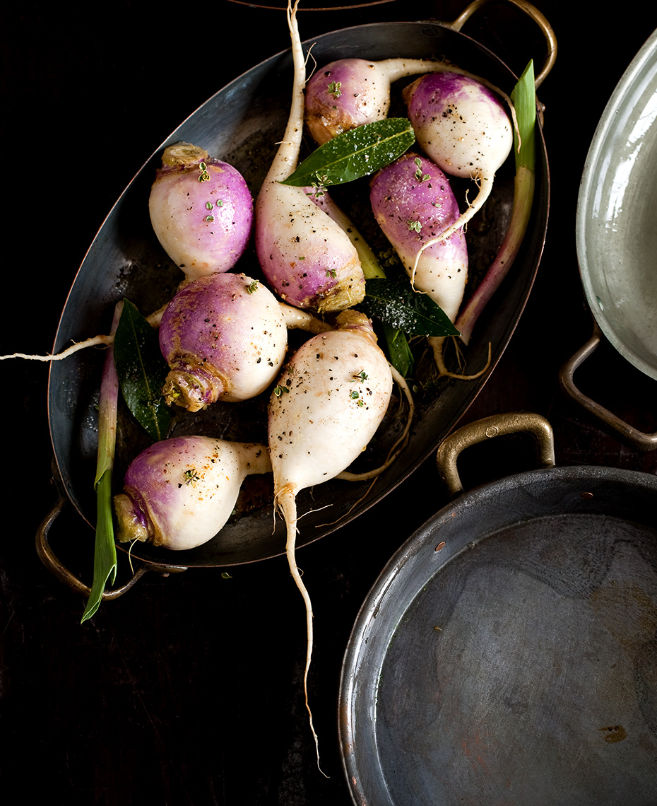 Farm fresh turnip root vegetables